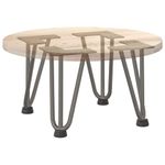 Casa si Gradina - Mobilier - Feronerie si accesorii mobila - Picioare de masa in ac de par 4 buc Otel natural Otel solid, model 3 rods, mărime 20 cm - Infinity.ro
