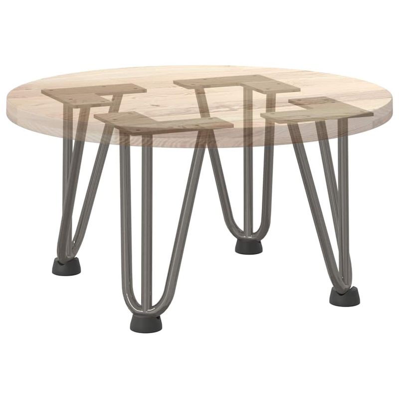 Casa si Gradina - Mobilier - Feronerie si accesorii mobila - Picioare de masa in ac de par 4 buc Otel natural Otel solid, model 3 rods, mărime 20 cm - Infinity.ro