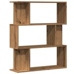 Casa si Gradina - Mobilier - Biblioteci si rafturi - Biblioteci - Biblioteca, stejar artizanal, 80x24x96 cm, lemn prelucrat - Infinity.ro