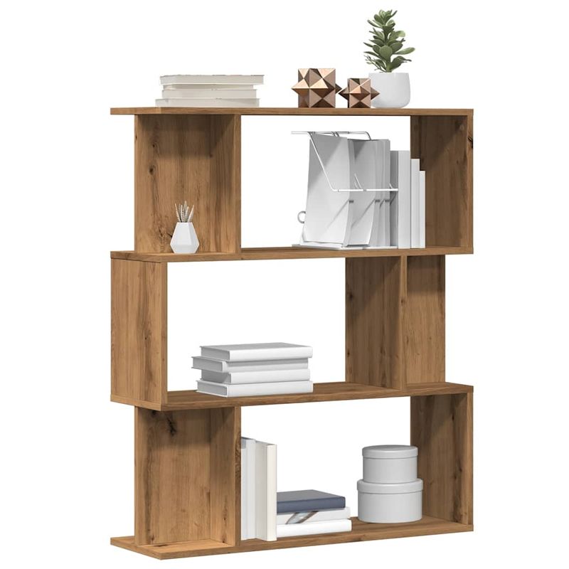 Casa si Gradina - Mobilier - Biblioteci si rafturi - Biblioteci - Biblioteca, stejar artizanal, 80x24x96 cm, lemn prelucrat - Infinity.ro