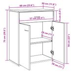 Casa si Gradina - Mobilier - Comode si corpuri - Comode - Bufeta din lemn vechi 60x30x75 cm din lemn prelucrat - Infinity.ro