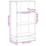 Casa si Gradina - Mobilier - Biblioteci si rafturi - Biblioteci - Biblioteca, stejar maro, 60x35x107,5 cm, lemn prelucrat - Infinity.ro