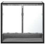 Casa si Gradina - Mobilier - Mobilier baie - Corpuri baie - Dulap de baie cu oglinda gri sonoma 65x20x60 cm lemn compozit - Infinity.ro