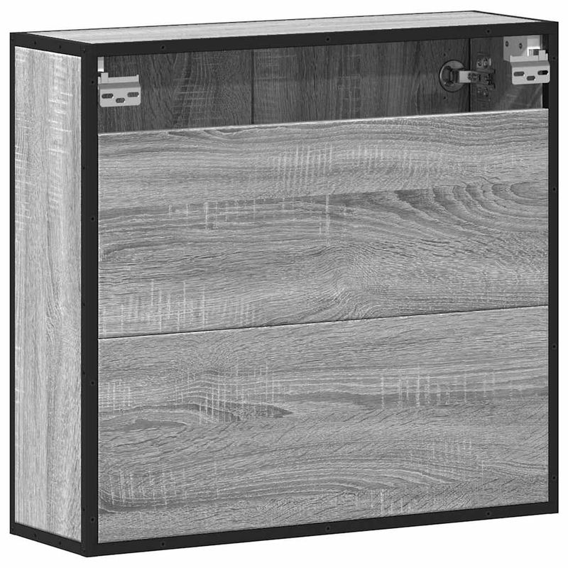 Casa si Gradina - Mobilier - Mobilier baie - Corpuri baie - Dulap de baie cu oglinda gri sonoma 65x20x60 cm lemn compozit - Infinity.ro