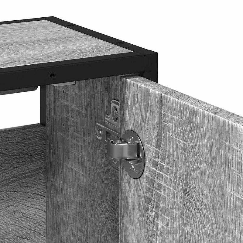 Casa si Gradina - Mobilier - Mobilier baie - Corpuri baie - Dulap de baie cu oglinda gri sonoma 65x20x60 cm lemn compozit - Infinity.ro