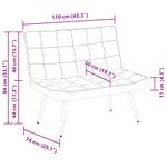 Casa si Gradina - Mobilier - Canapele si coltare - Banchete - Banca maro 110x74x84 cm catifea - Infinity.ro