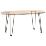 Casa si Gradina - Mobilier - Feronerie si accesorii mobila - Picioare de masa in ac de par 4 buc Otel natural Otel solid, model 2 rods, mărime 42 cm - Infinity.ro