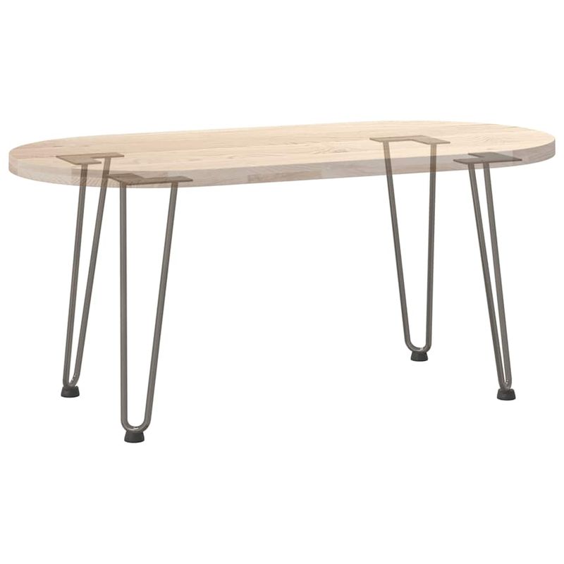 Casa si Gradina - Mobilier - Feronerie si accesorii mobila - Picioare de masa in ac de par 4 buc Otel natural Otel solid, model 2 rods, mărime 42 cm - Infinity.ro
