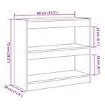 Casa si Gradina - Mobilier - Biblioteci si rafturi - Biblioteci - Biblioteca/Separator de camera, Stejar artizanal, 80x30x72 cm - Infinity.ro