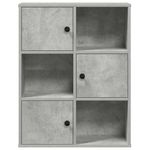 Casa si Gradina - Mobilier - Biblioteci si rafturi - Biblioteci - Biblioteca, gri beton, 60x24x76,5 cm, lemn prelucrat - Infinity.ro