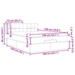Casa si Gradina - Mobilier - Paturi si accesorii - Paturi - Cadru de pat otoman cu saltea tesatura albastra 140x190cm - Infinity.ro