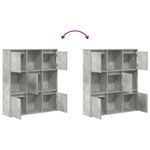 Casa si Gradina - Mobilier - Biblioteci si rafturi - Biblioteci - Biblioteca, gri beton, 89x24x101,5 cm, lemn prelucrat - Infinity.ro