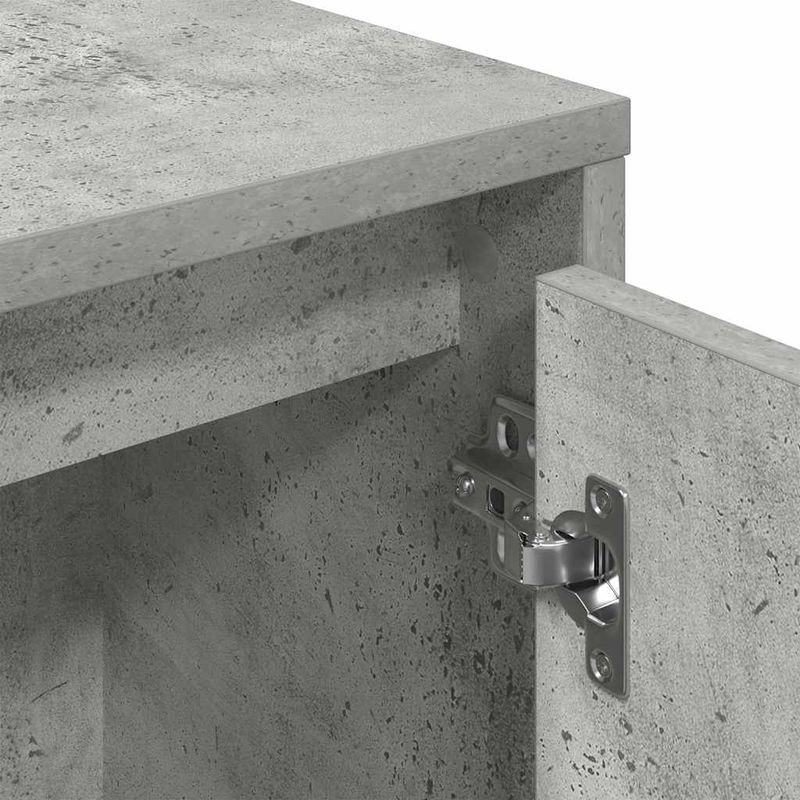 Casa si Gradina - Mobilier - Biblioteci si rafturi - Biblioteci - Biblioteca, gri beton, 89x24x101,5 cm, lemn prelucrat - Infinity.ro