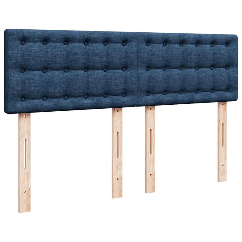 Casa si Gradina - Mobilier - Paturi si accesorii - Paturi - Cadru de pat otoman cu saltea tesatura albastra 140x190cm - Infinity.ro