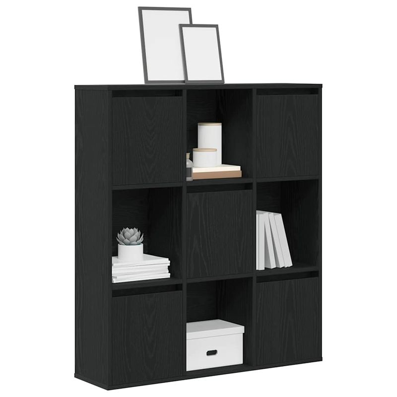 Casa si Gradina - Mobilier - Biblioteci si rafturi - Biblioteci - Biblioteca Stejar negru 89x24x101,5 cm Lemn prelucrat - Infinity.ro