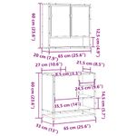 Casa si Gradina - Mobilier - Seturi de mobilier - Seturi baie - Set mobilier de baie, 2 piese, stejar fumuriu, lemn prelucrat - Infinity.ro