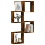 Casa si Gradina - Mobilier - Biblioteci si rafturi - Rafturi - Rafturi cuburi de perete 4 buc Stejar afumat 30x15x30 cm - Infinity.ro