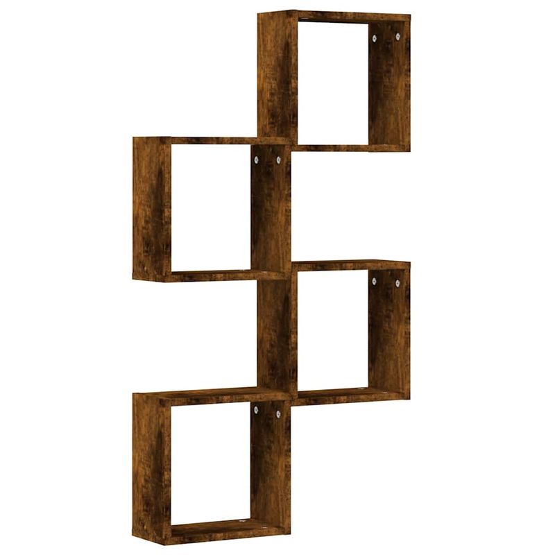 Casa si Gradina - Mobilier - Biblioteci si rafturi - Rafturi - Rafturi cuburi de perete 4 buc Stejar afumat 30x15x30 cm - Infinity.ro