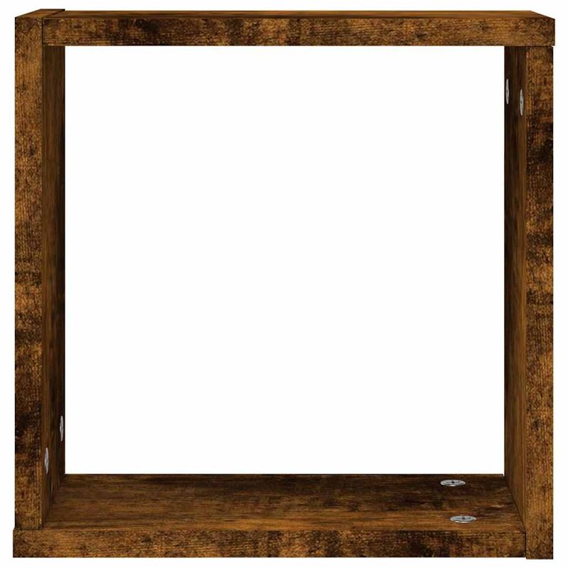 Casa si Gradina - Mobilier - Biblioteci si rafturi - Rafturi - Rafturi cuburi de perete 4 buc Stejar afumat 30x15x30 cm - Infinity.ro