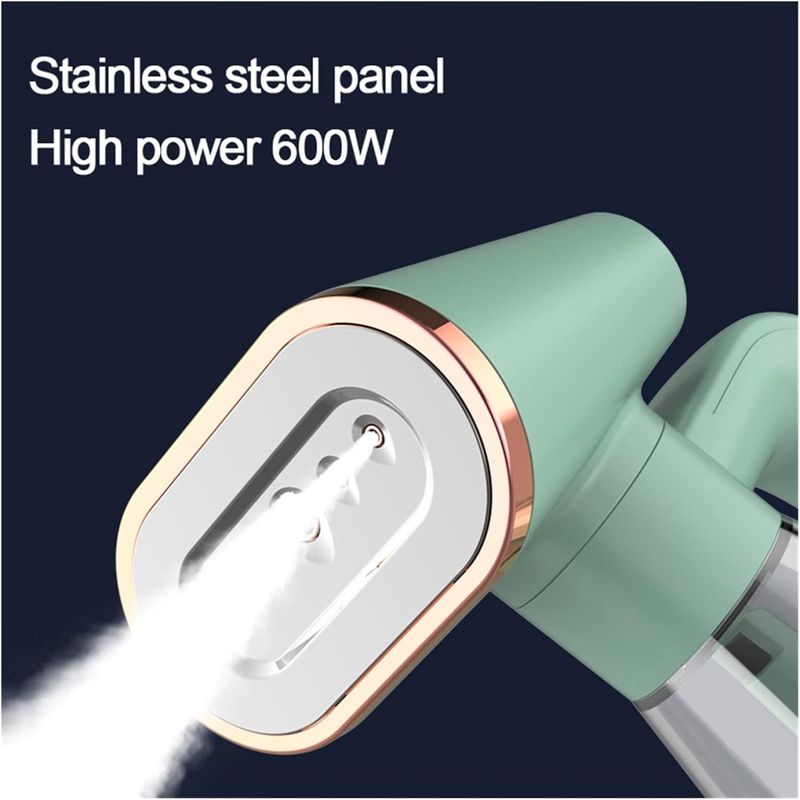 Electronice si Electrocasnice - Ingrijirea tesaturilor - Aparate de calcat cu aburi - Aparat cu abur pentru haine Andowl Q-GT7 600W, rezervor de 120ml, plastic, verde - Infinity.ro