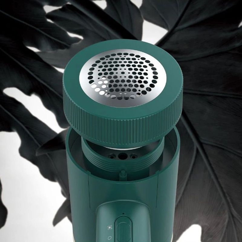 Electronice si Electrocasnice - Ingrijirea locuintei - Aspiratoare - Mini fier de calcat si aparat de curatat scamele si parul, 2 in 1, portabil, verde - Infinity.ro