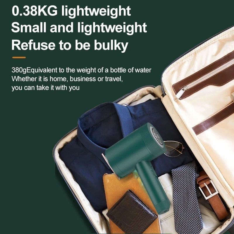 Electronice si Electrocasnice - Ingrijirea locuintei - Aspiratoare - Mini fier de calcat si aparat de curatat scamele si parul, 2 in 1, portabil, verde - Infinity.ro