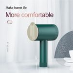 Electronice si Electrocasnice - Ingrijirea locuintei - Aspiratoare - Mini fier de calcat si aparat de curatat scamele si parul, 2 in 1, portabil, verde - Infinity.ro