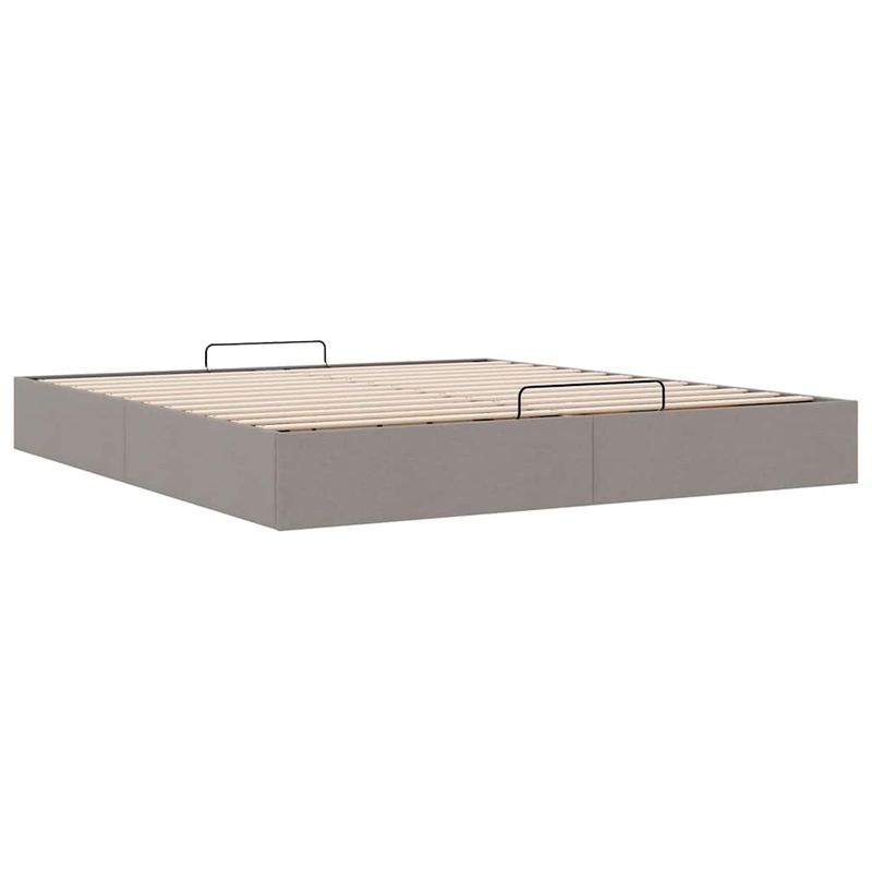 Casa si Gradina - Mobilier - Paturi si accesorii - Paturi - Cadru pat otoman fara saltea Taupe 180x200 cm tesatura - Infinity.ro
