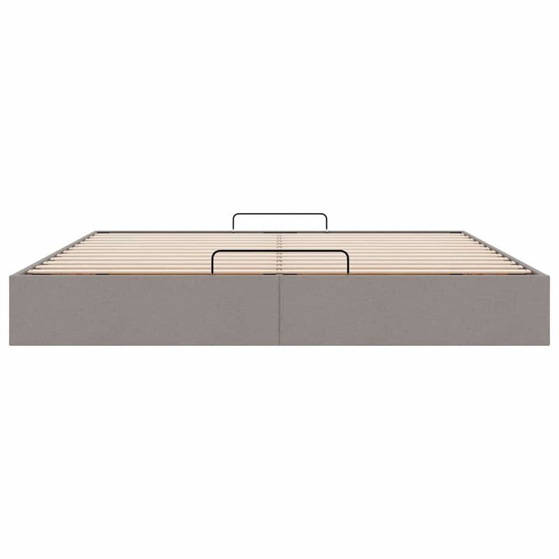 Casa si Gradina - Mobilier - Paturi si accesorii - Paturi - Cadru pat otoman fara saltea Taupe 180x200 cm tesatura - Infinity.ro