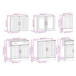 Casa si Gradina - Mobilier - Comode si corpuri - Corpuri bucatarie - Set dulap de bucatarie din 7 piese „Kalmar” lemn stejar Sonoma - Infinity.ro