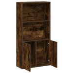 Casa si Gradina - Mobilier - Biblioteci si rafturi - Biblioteci - Biblioteca, stejar fumuriu, 60x24x120 cm, lemn prelucrat - Infinity.ro