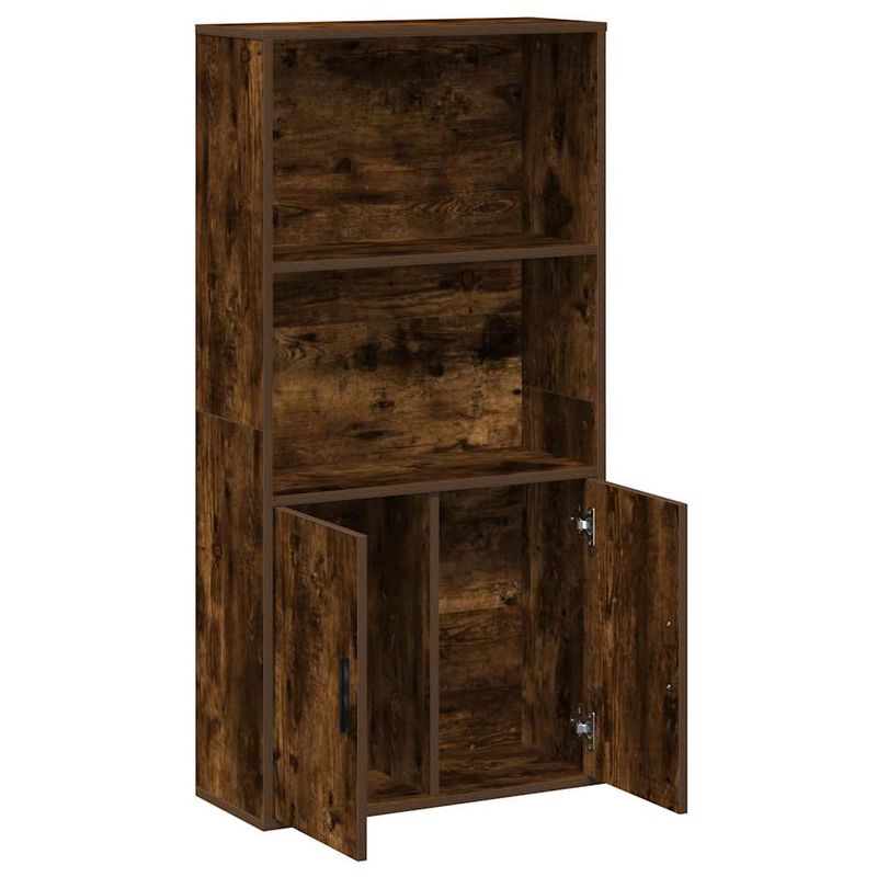 Casa si Gradina - Mobilier - Biblioteci si rafturi - Biblioteci - Biblioteca, stejar fumuriu, 60x24x120 cm, lemn prelucrat - Infinity.ro