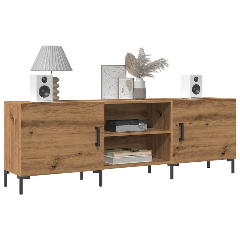 Casa si Gradina - Mobilier - Comode si corpuri - Comode - Dulap TV, stejar artizanal, 150x30x50 cm, lemn prelucrat - Infinity.ro