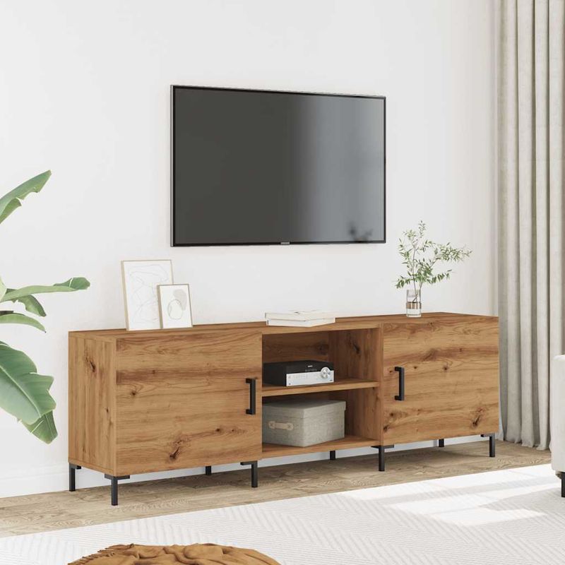 Casa si Gradina - Mobilier - Comode si corpuri - Comode - Dulap TV, stejar artizanal, 150x30x50 cm, lemn prelucrat - Infinity.ro