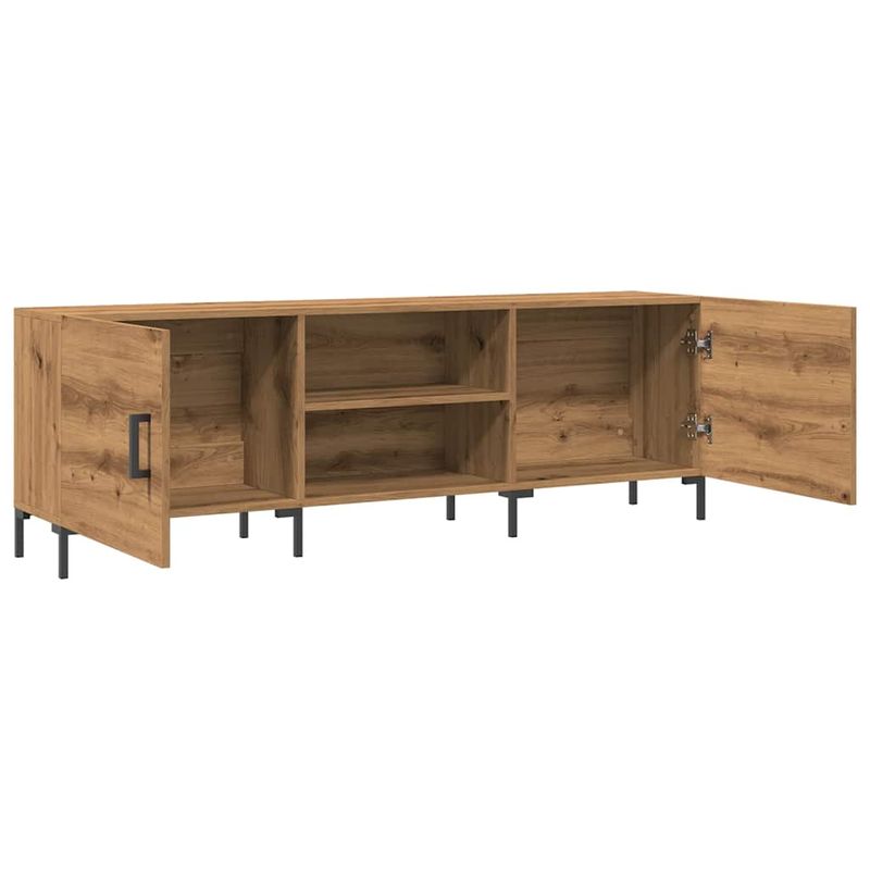Casa si Gradina - Mobilier - Comode si corpuri - Comode - Dulap TV, stejar artizanal, 150x30x50 cm, lemn prelucrat - Infinity.ro