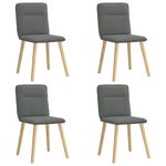Casa si Gradina - Mobilier - Scaune si fotolii - Scaune - Scaune de bucatarie pivotante, 4 buc., gri inchis, textil - Infinity.ro
