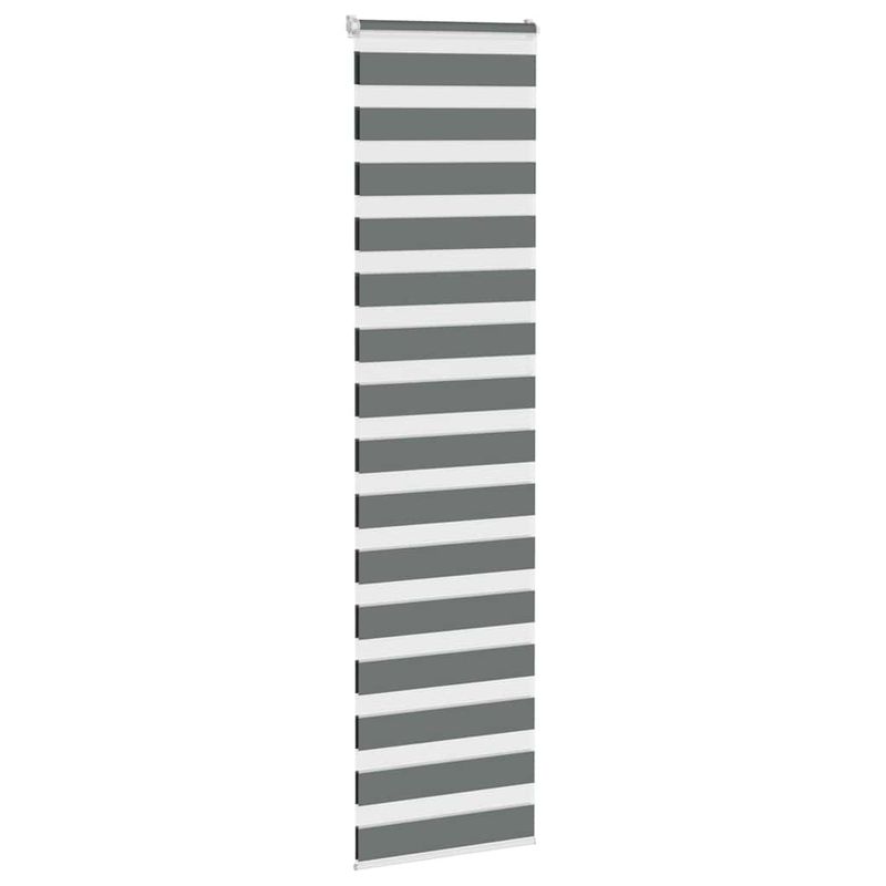 Casa si Gradina - Textile si covoare - Rulouri si jaluzele - Jaluzea tip zebra gri inchis latime tesatura 65,9 cm poliester, mărime 70x200 cm - Infinity.ro