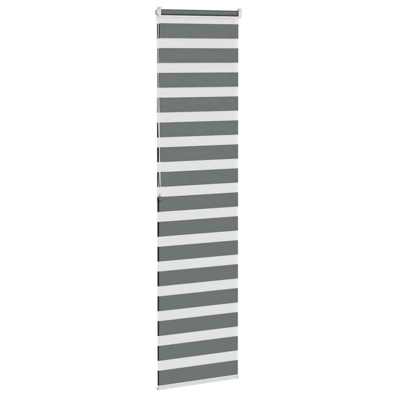 Casa si Gradina - Textile si covoare - Rulouri si jaluzele - Jaluzea tip zebra gri inchis latime tesatura 65,9 cm poliester, mărime 70x200 cm - Infinity.ro