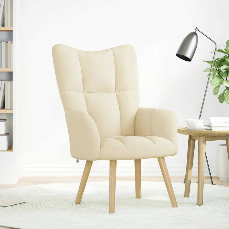 Casa si Gradina - Mobilier - Scaune si fotolii - Fotolii - Fotoliu de relaxare, crem, material textil - Infinity.ro