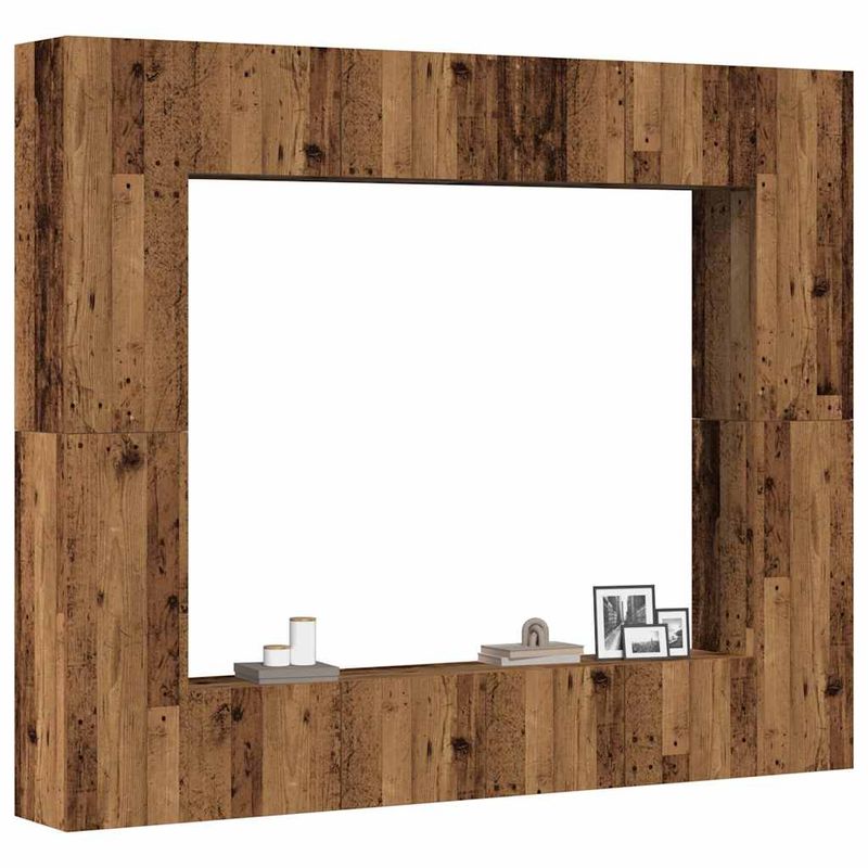 Casa si Gradina - Mobilier - Comode si corpuri - Comode - Dulapuri TV montate pe perete 1 buc Lemn vechi lemn prelucrat, lăţime 80 cm - Infinity.ro
