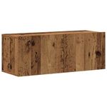 Casa si Gradina - Mobilier - Comode si corpuri - Comode - Dulapuri TV montate pe perete 1 buc Lemn vechi lemn prelucrat, lăţime 80 cm - Infinity.ro
