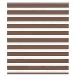 Casa si Gradina - Textile si covoare - Rulouri si jaluzele - Jaluzea tip zebra maro latime tesatura 120,9 cm poliester, mărime 125x150 cm - Infinity.ro