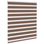 Casa si Gradina - Textile si covoare - Rulouri si jaluzele - Jaluzea tip zebra maro latime tesatura 120,9 cm poliester, mărime 125x150 cm - Infinity.ro