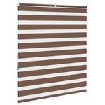 Casa si Gradina - Textile si covoare - Rulouri si jaluzele - Jaluzea tip zebra maro latime tesatura 120,9 cm poliester, mărime 125x150 cm - Infinity.ro