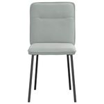 Casa si Gradina - Mobilier - Scaune si fotolii - Scaune - Scaune de bucatarie, 4 buc., gri deschis, catifea - Infinity.ro