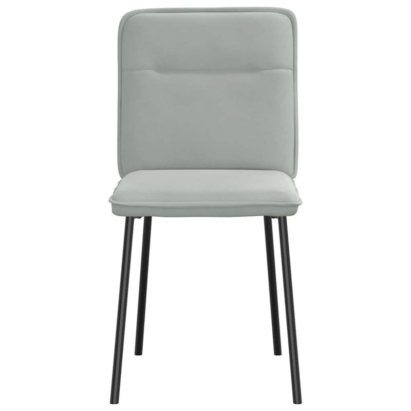Casa si Gradina - Mobilier - Scaune si fotolii - Scaune - Scaune de bucatarie, 4 buc., gri deschis, catifea - Infinity.ro