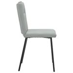 Casa si Gradina - Mobilier - Scaune si fotolii - Scaune - Scaune de bucatarie, 4 buc., gri deschis, catifea - Infinity.ro