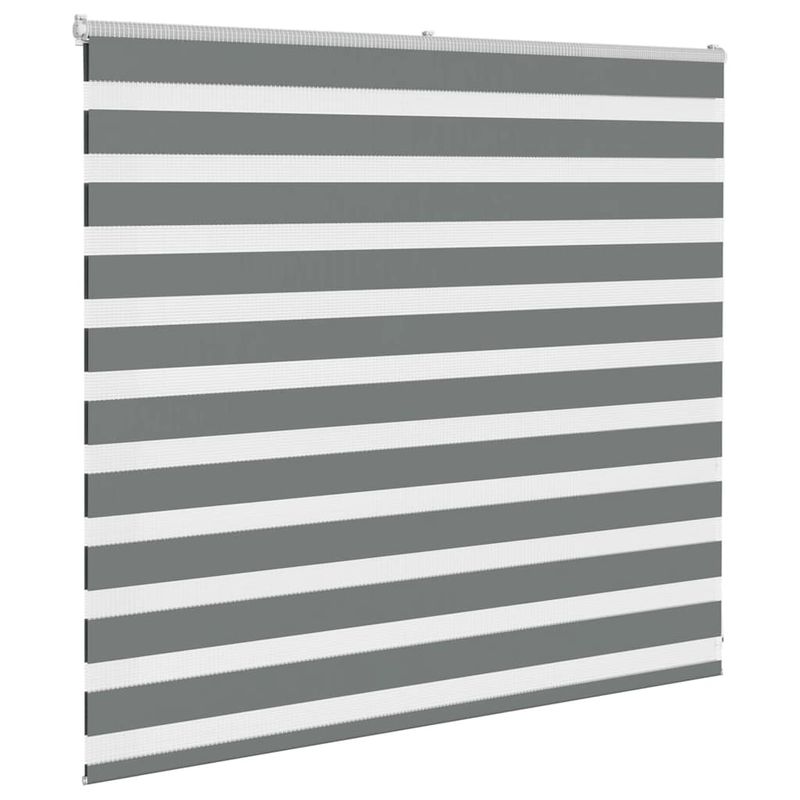 Casa si Gradina - Textile si covoare - Rulouri si jaluzele - Jaluzea tip zebra gri inchis latime tesatura 160,9 cm poliester, mărime 165x100 cm - Infinity.ro