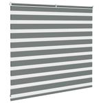 Casa si Gradina - Textile si covoare - Rulouri si jaluzele - Jaluzea tip zebra gri inchis latime tesatura 160,9 cm poliester, mărime 165x100 cm - Infinity.ro