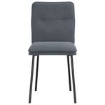 Casa si Gradina - Mobilier - Scaune si fotolii - Scaune - Scaune de bucatarie, 4 buc., gri inchis, catifea - Infinity.ro